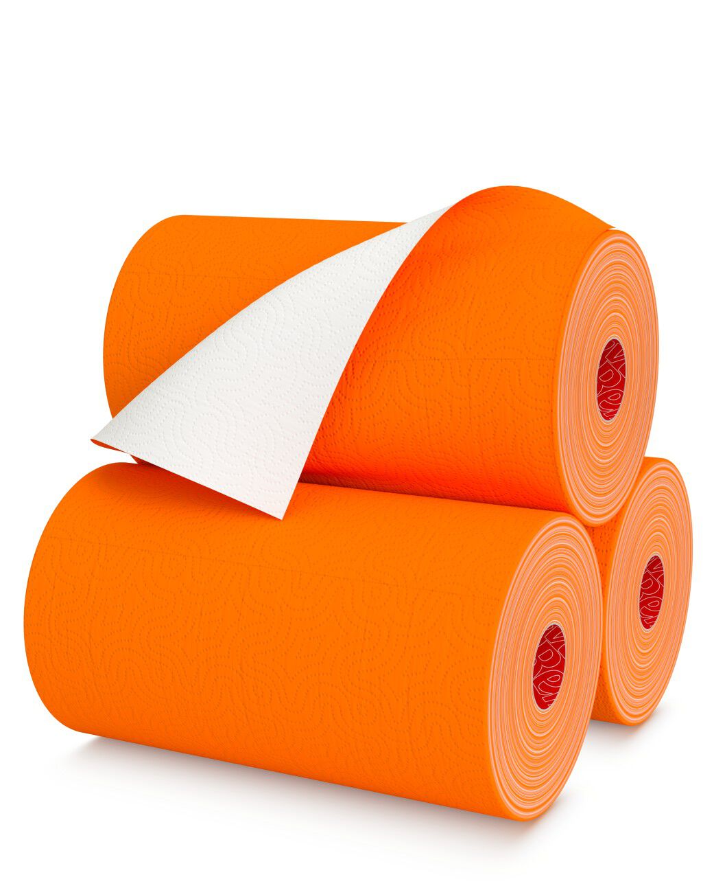 Orange Paper Towels 1 Roll