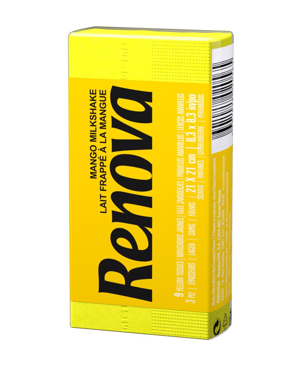 Yellow Mango Milkshake Scented Pocket Tissues