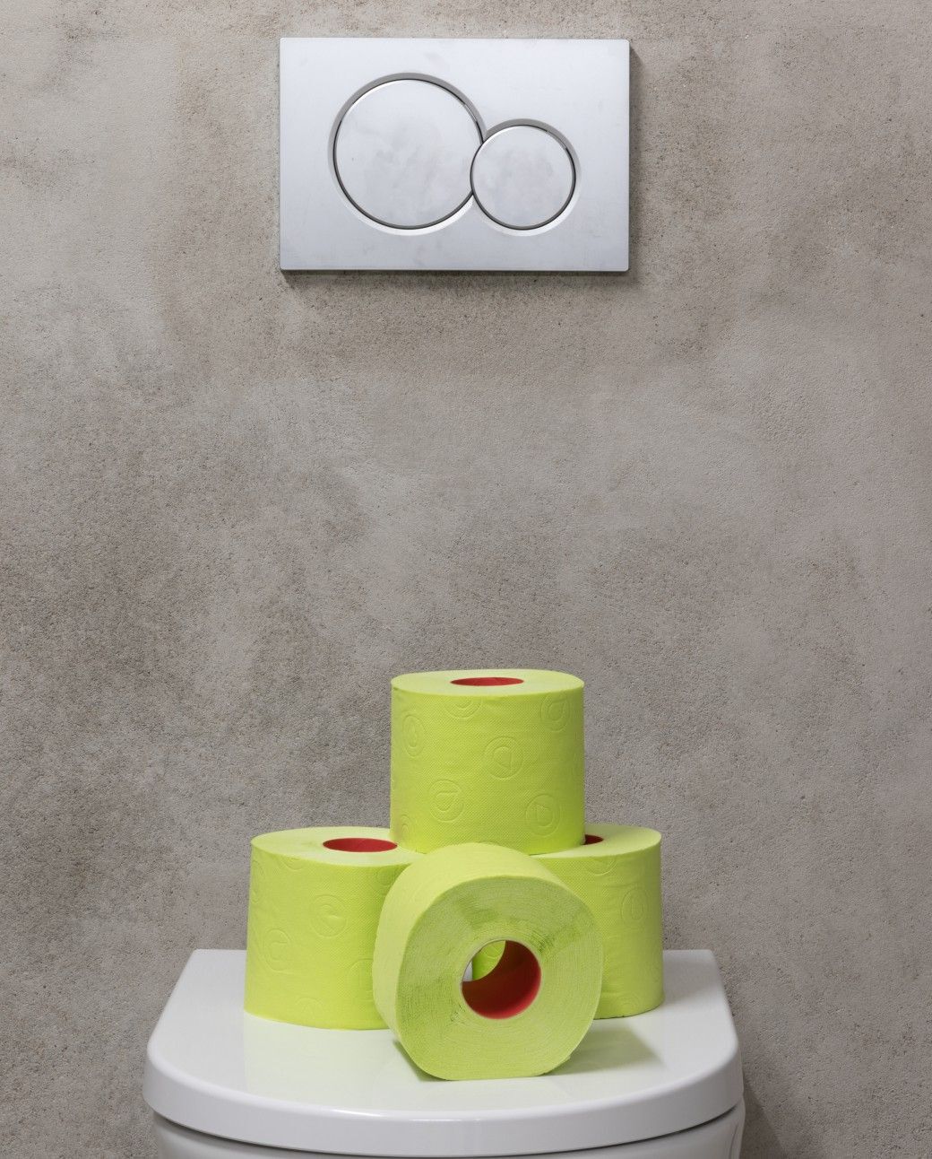 Double Faced Green Toilet Paper 4R