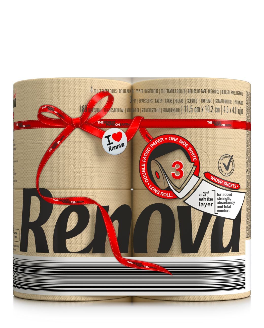 Double Faced Nude Toilet Paper 4R