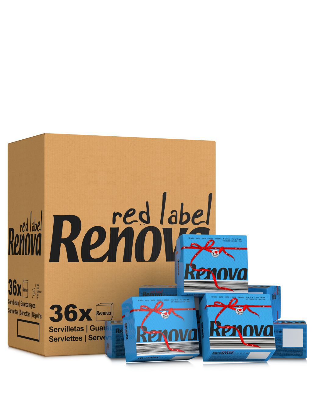 Blue Table Napkins x36