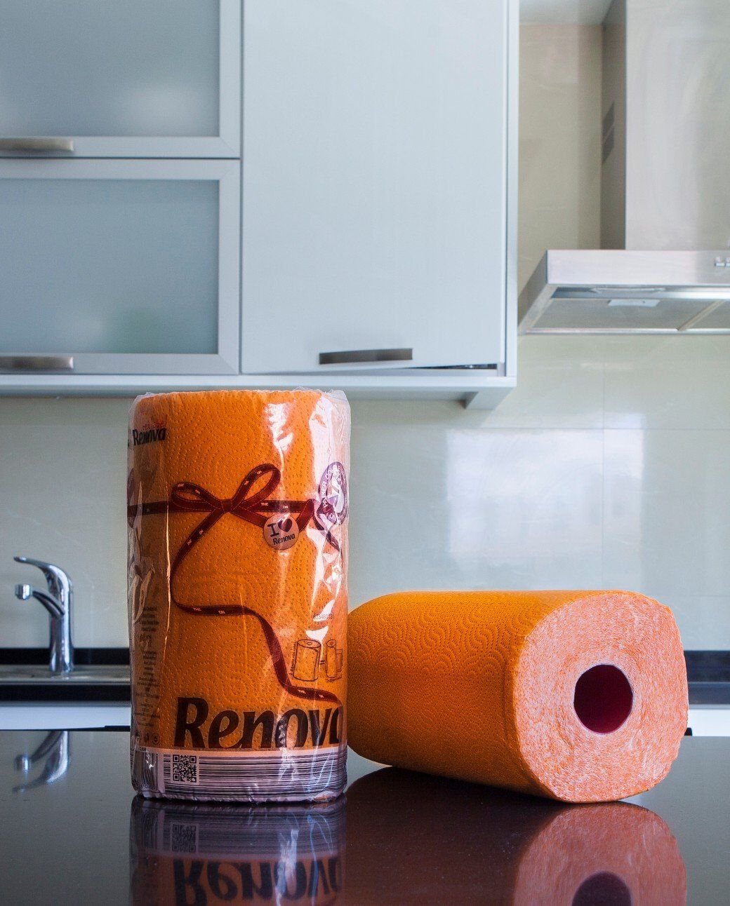 Orange Paper Towels 1 Roll