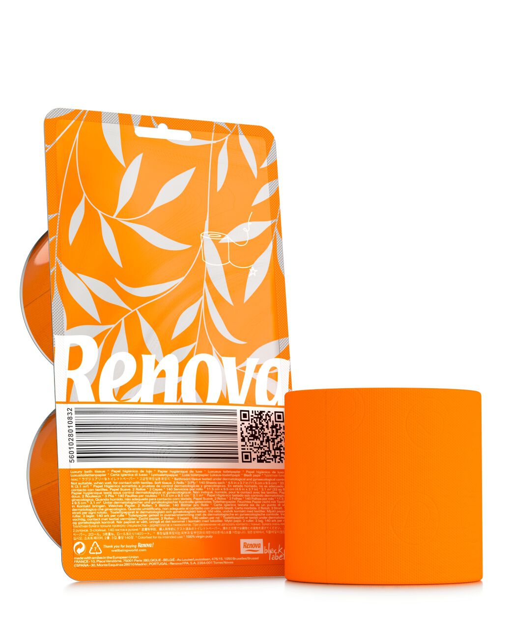 Orange Toilet Paper Crystal 2R