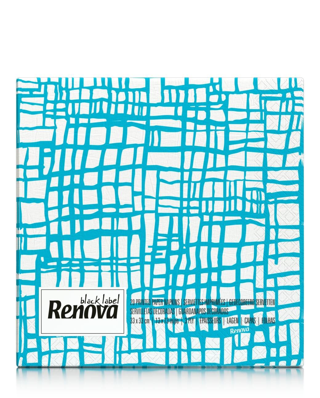 Abstract Express Blue Napkins