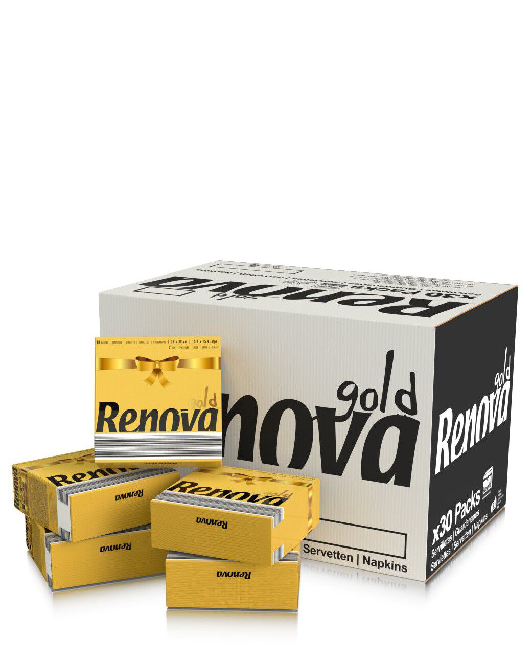 Gold Yellow Table Napkins x30