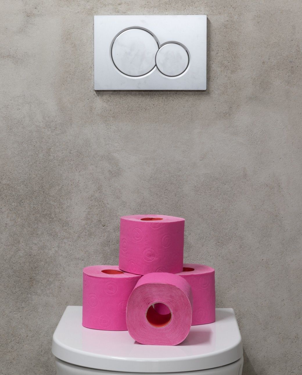 Double Faced Fucsia Toilet Paper 4R