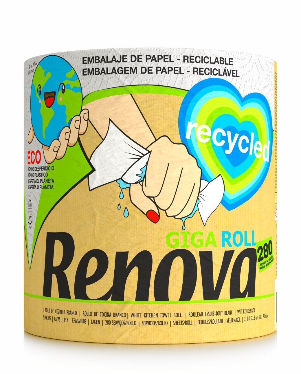 Recycled Gigaroll Paper Towels