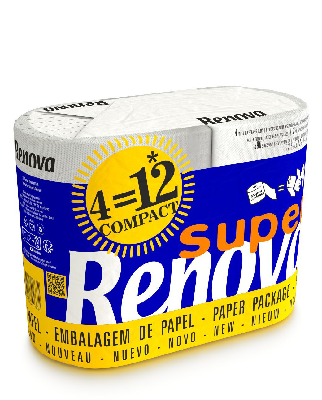 Super Compact 4=12 Toilet Paper