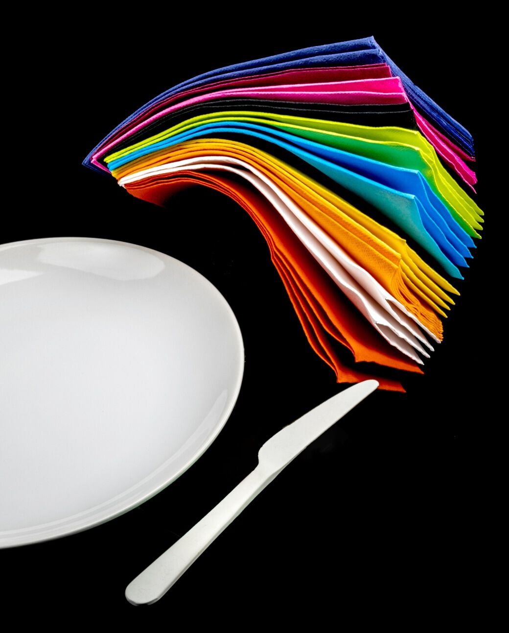 Gold Orange Table Napkins