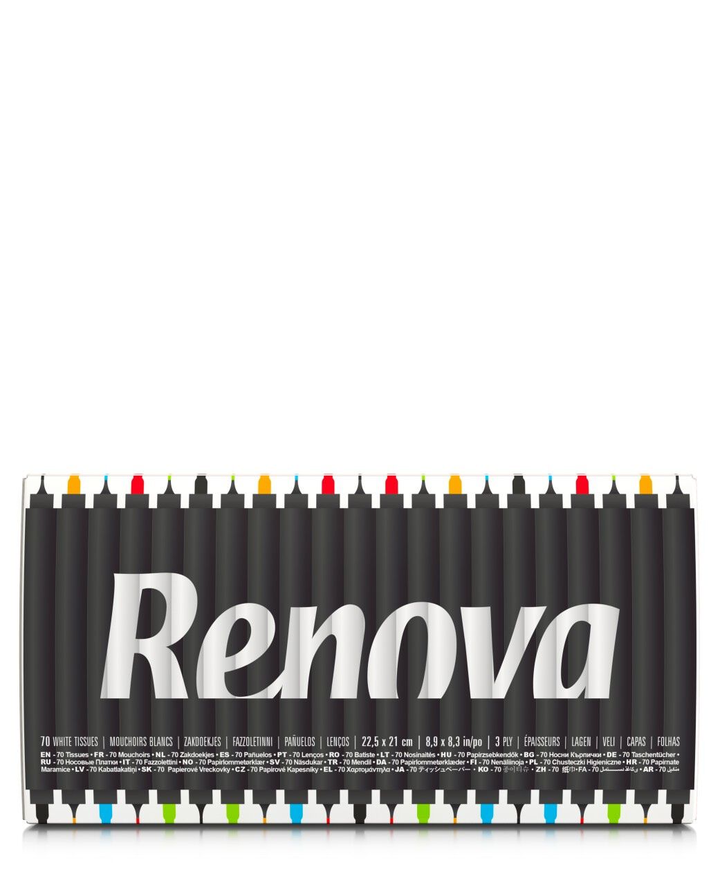 "Brush Pens" Facial Tissues