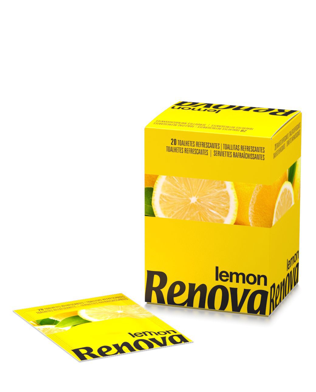Lemon Scented Refreshing Wipes
