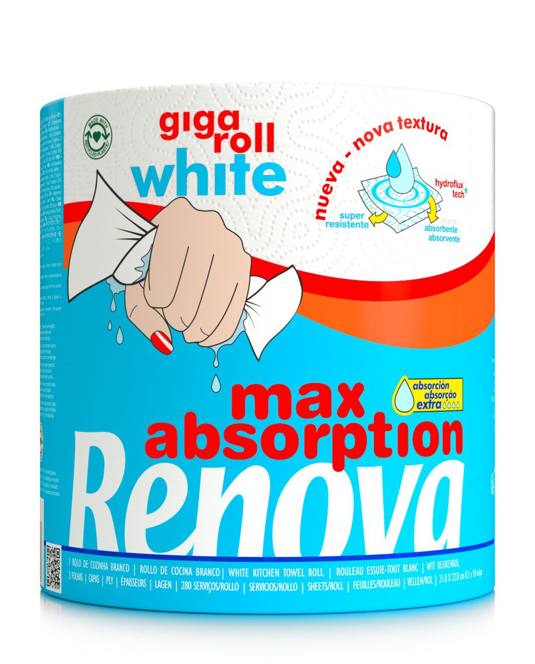 Max Absorption White Gigaroll Paper Towels