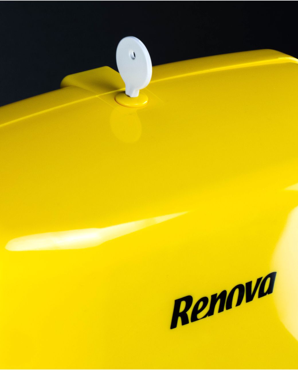 Yellow Folded Towels Dispenser