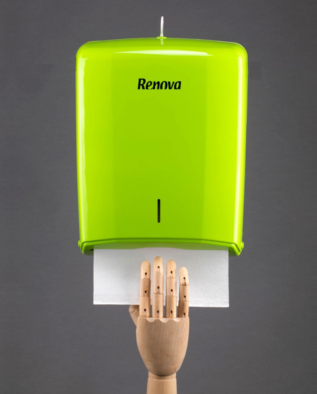 Green Folded Towels Dispenser