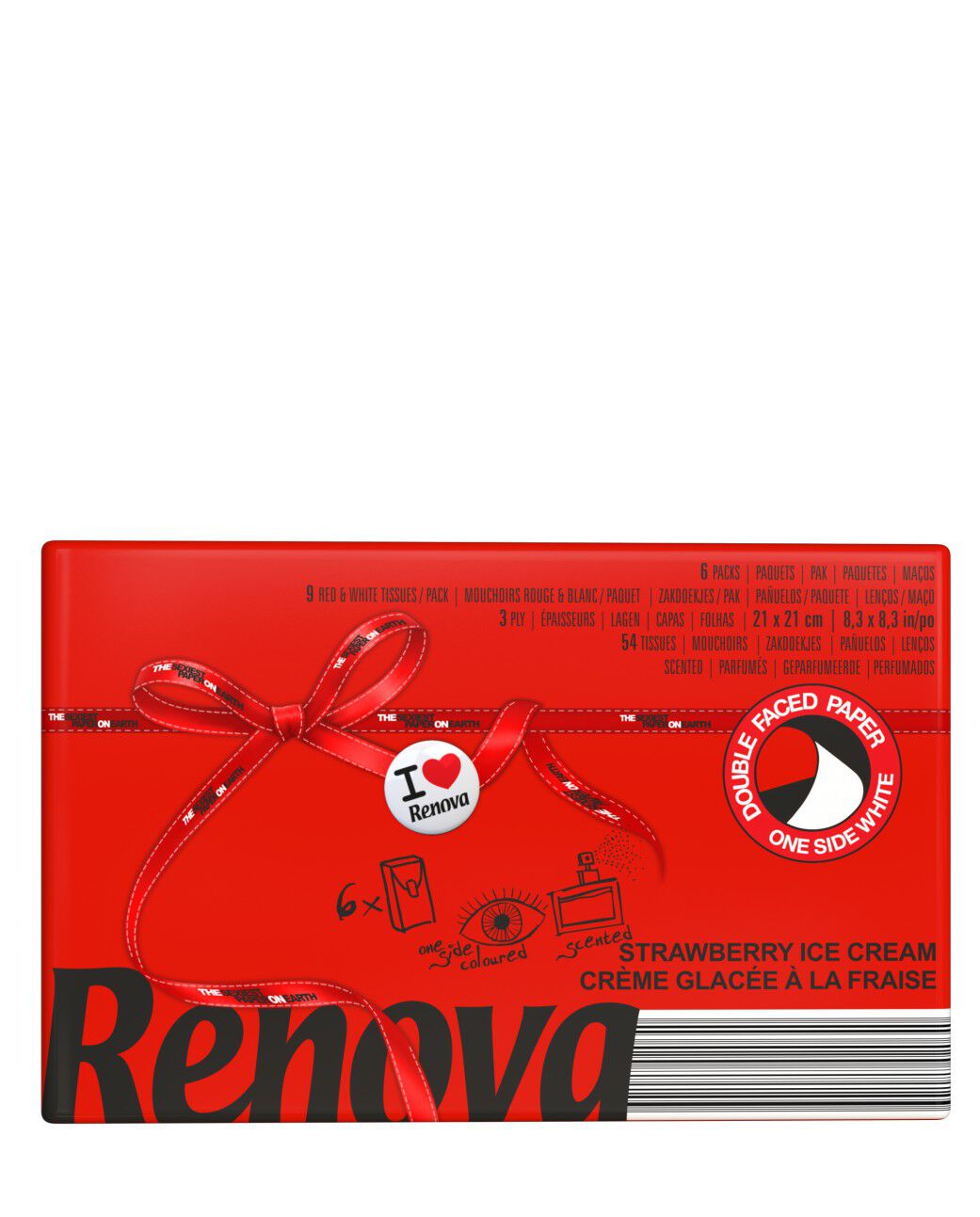 Strawberry Ice Cream Scented Pocket Tissues