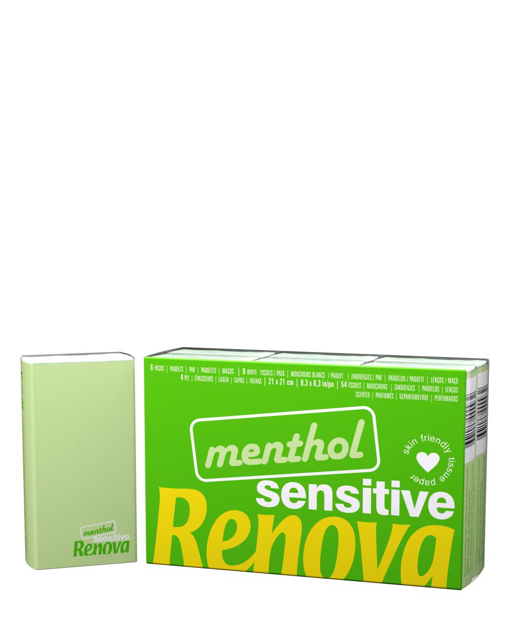 Sensitive Menthol Pocket Tissues