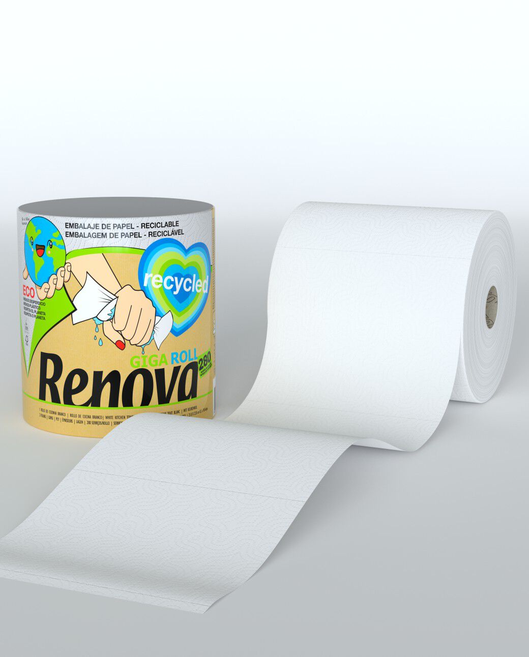 Recycled Gigaroll Paper Towels