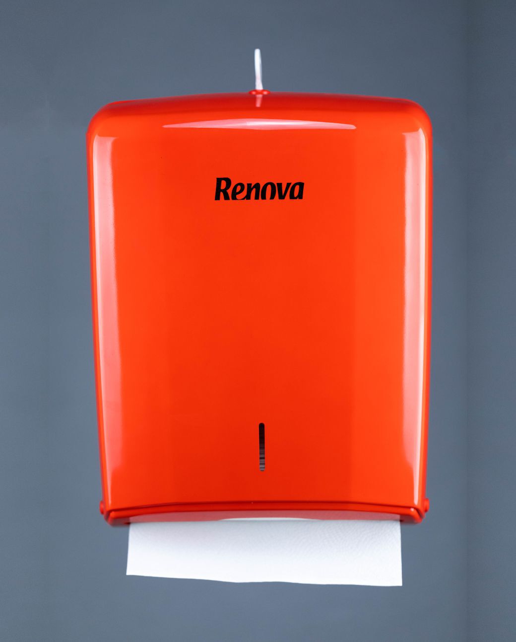 Red Folded Towels Dispenser
