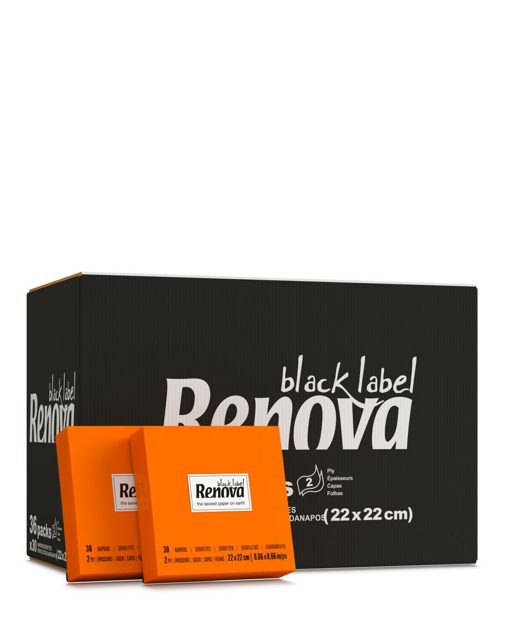 Orange Cocktail Napkins x36