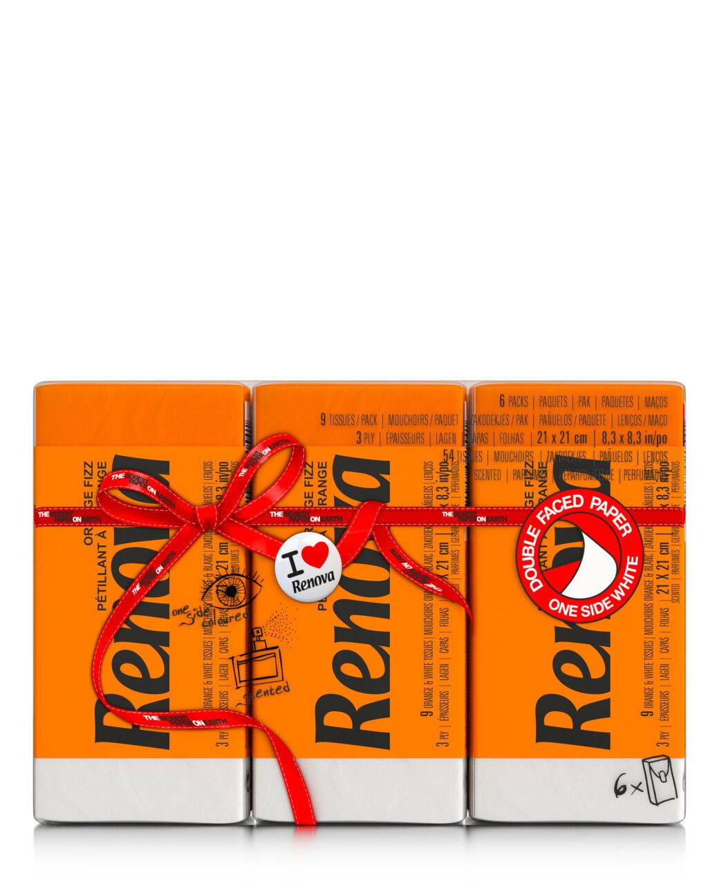 Orange Fizz Scented Pocket Tissues