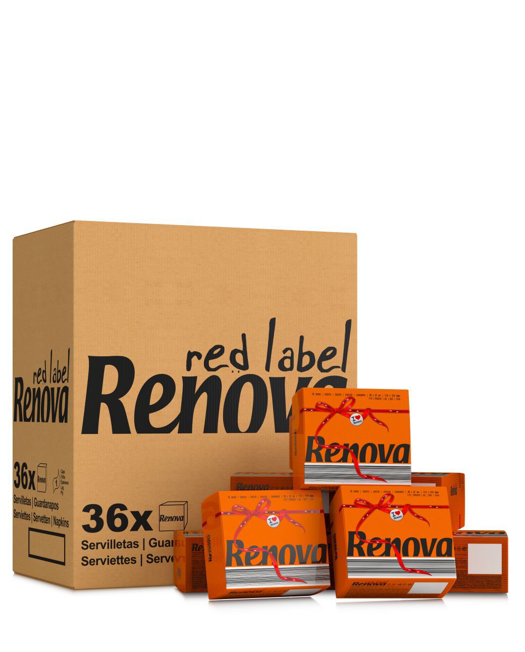 Orange Table Napkins x36