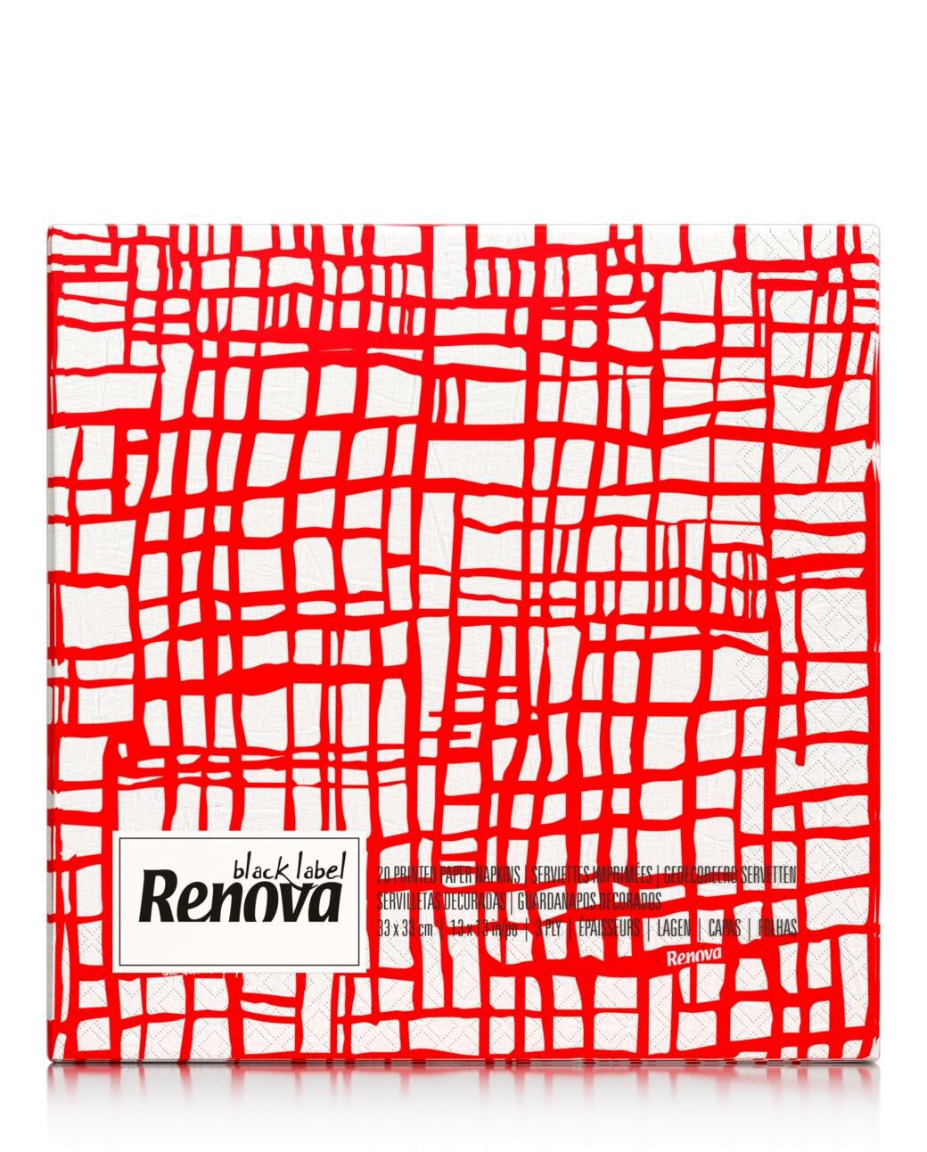 Abstract Express Red Napkins