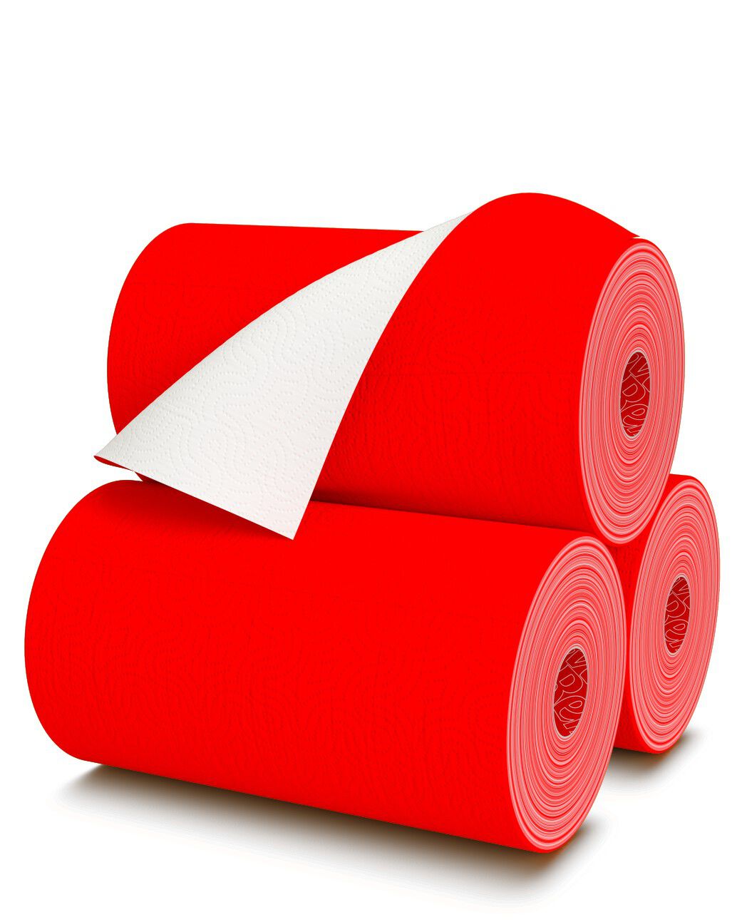 Red Paper Towels 1 Roll