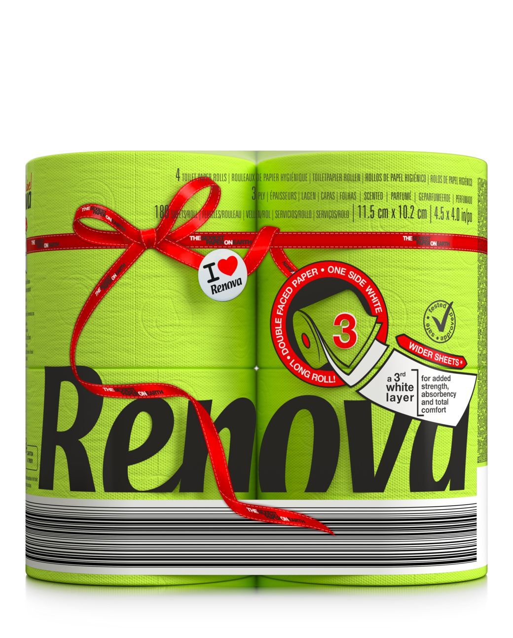 Double Faced Green Toilet Paper 4R