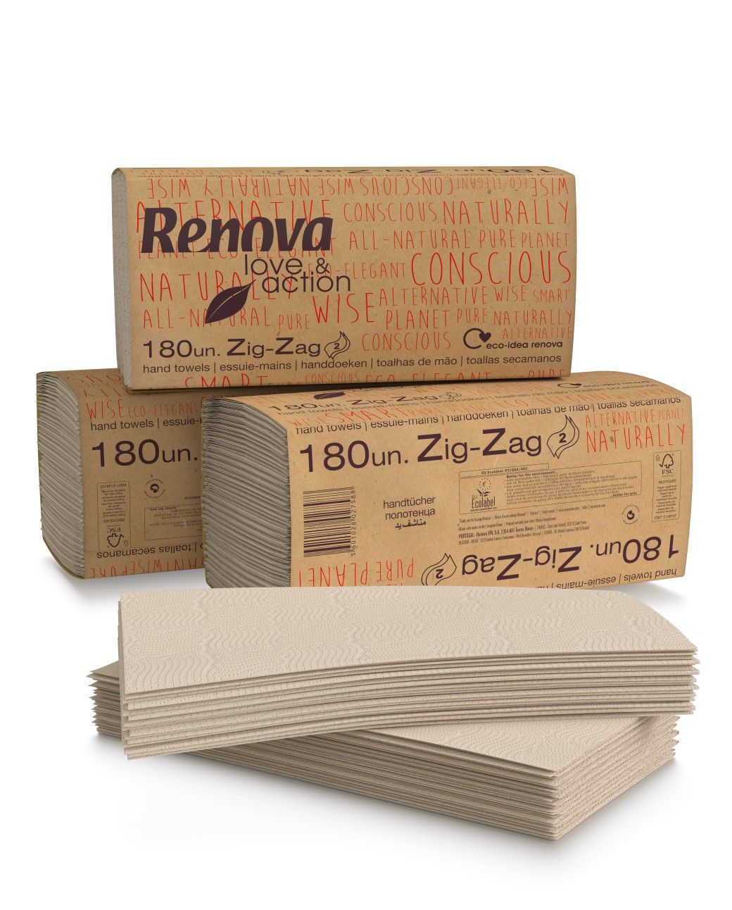 Folded Hand Towels Love & Action