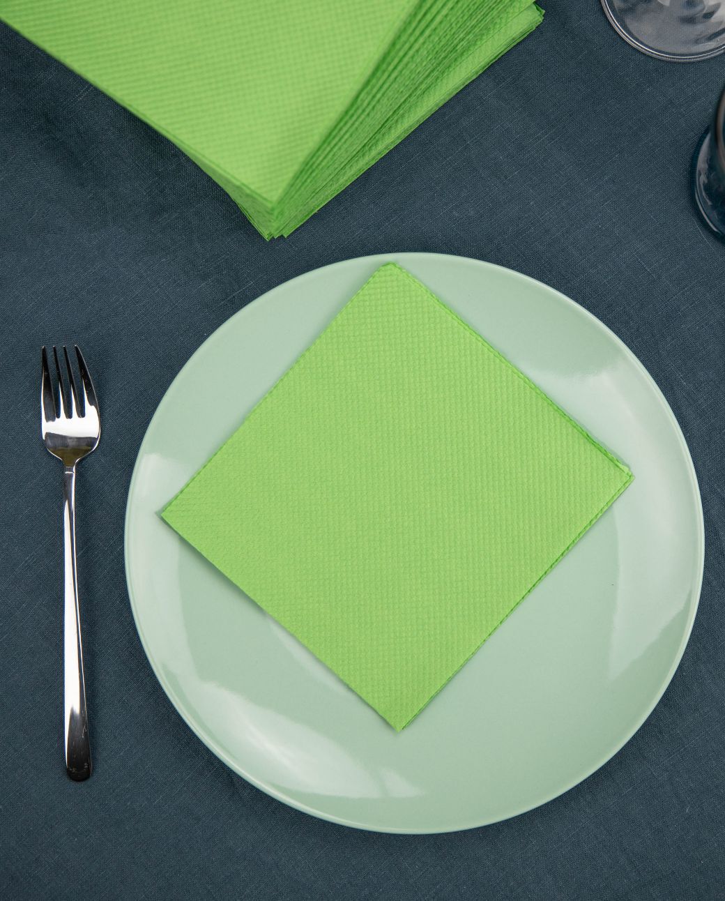 Green Table Napkins x36