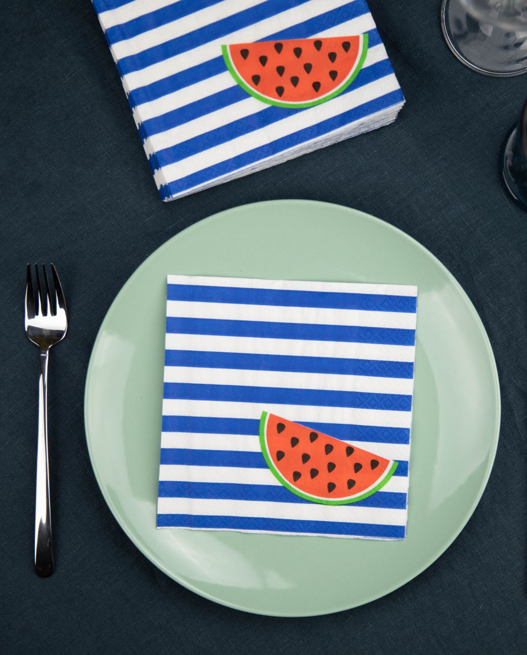 Blue Navy Paper Napkins