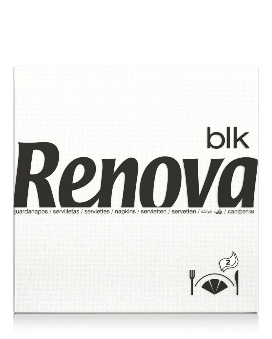 BLK 2-Ply 100 Table Napkins