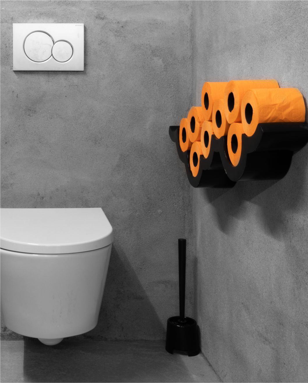 Orange Toilet Paper