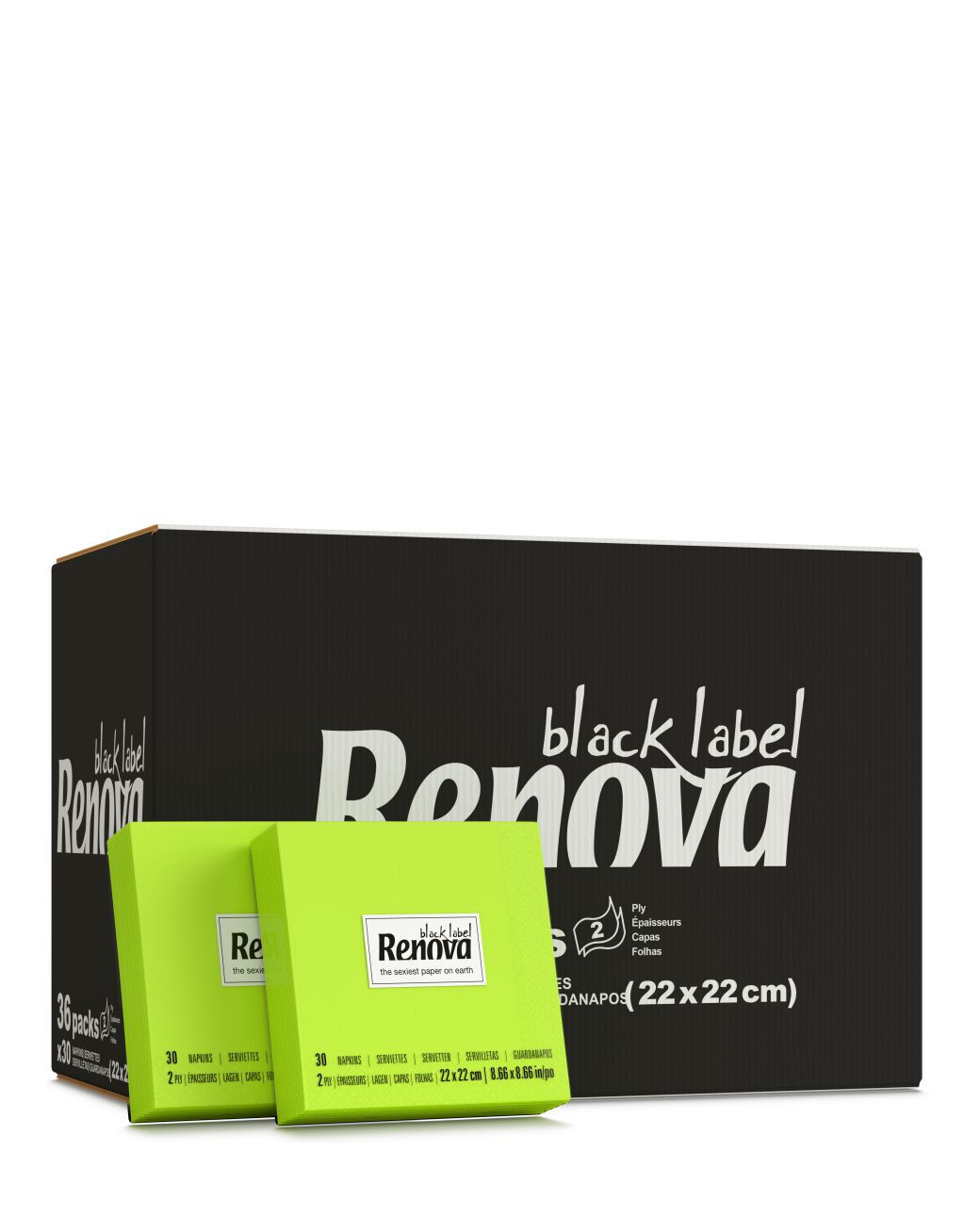 Green Cocktail Napkins x36