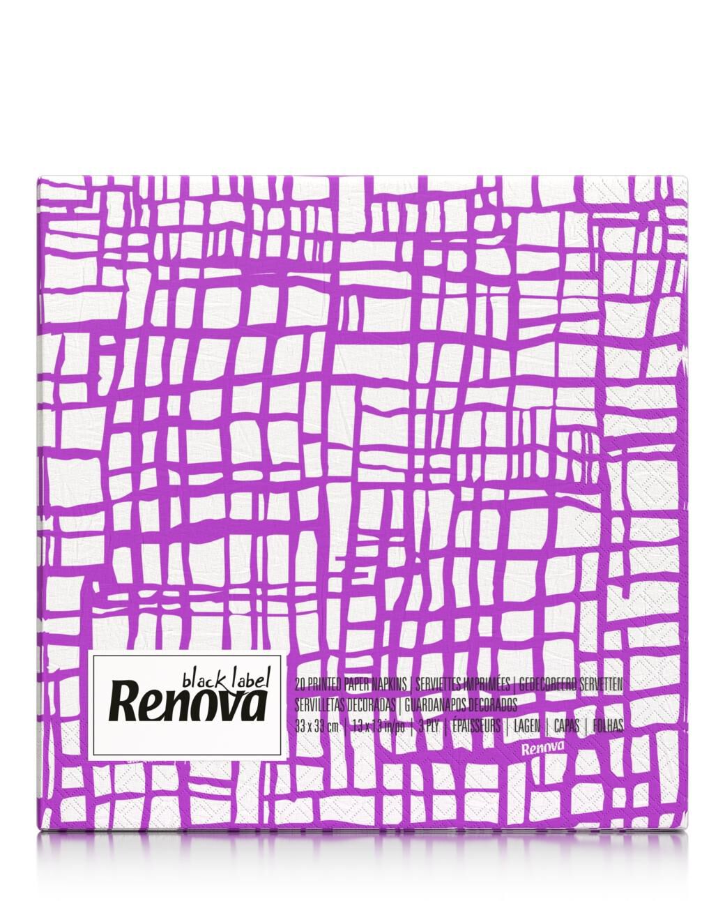 Abstract Express Purple Napkins