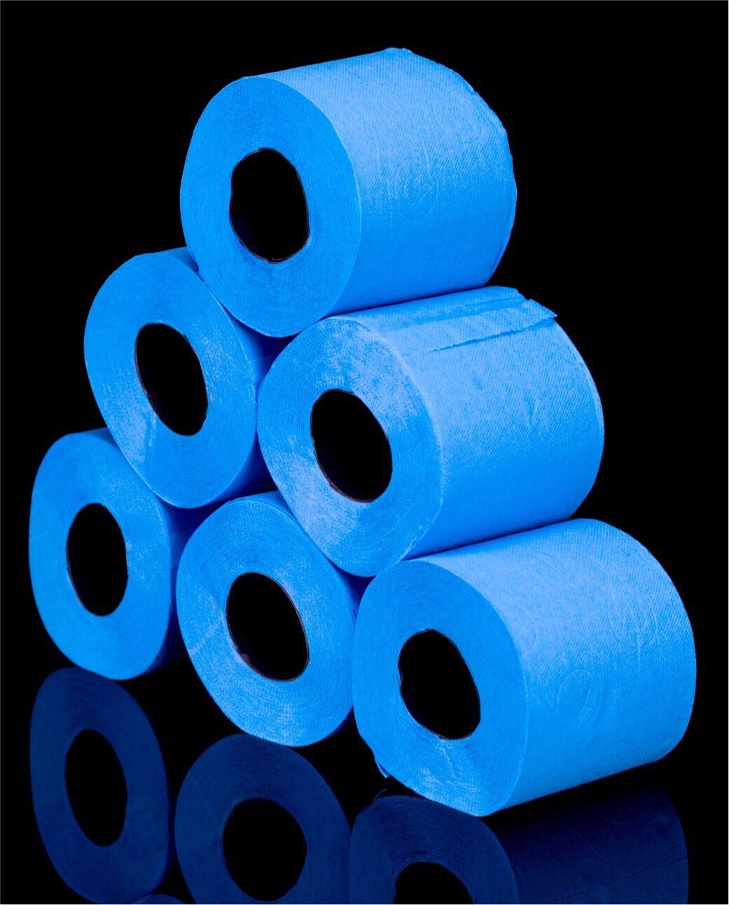 Blue Toilet Paper