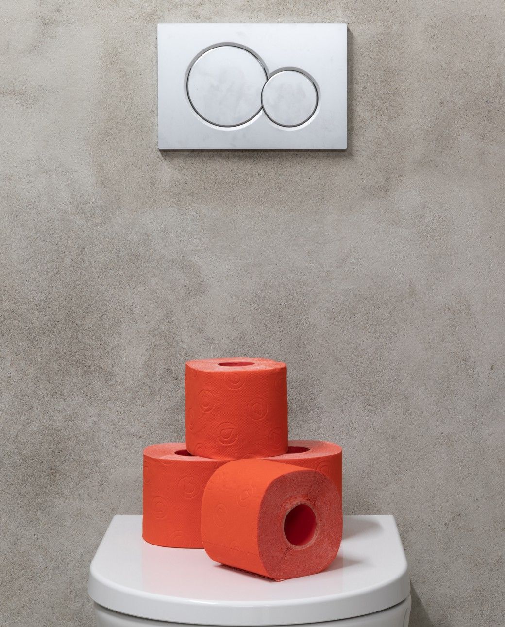 Double Faced Red Toilet Paper 4R