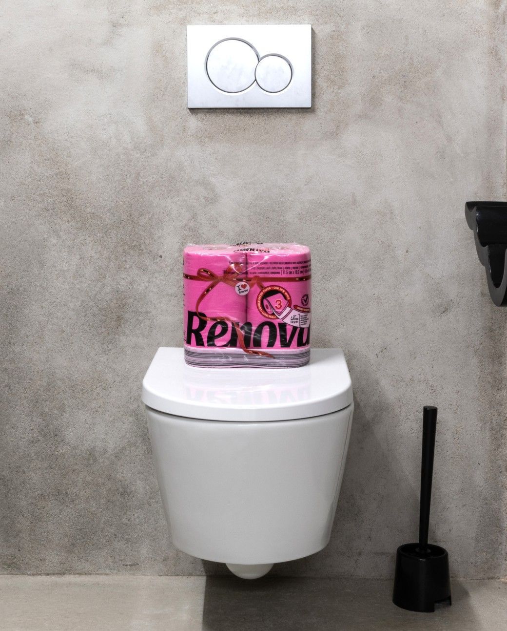 Double Faced Fucsia Toilet Paper 4R
