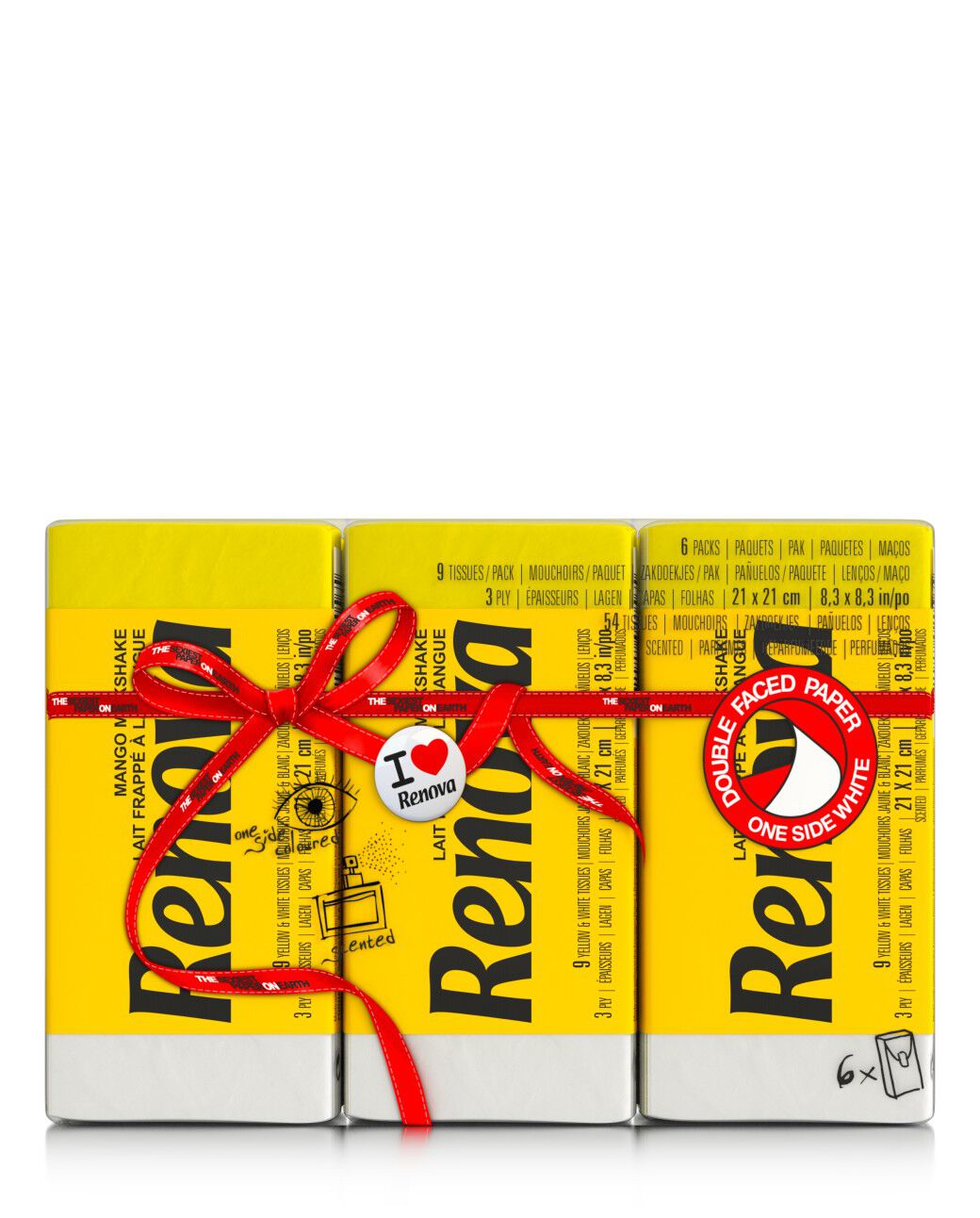 Yellow Mango Milkshake Scented Pocket Tissues