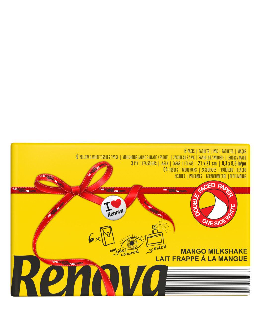 Yellow Mango Milkshake Scented Pocket Tissues