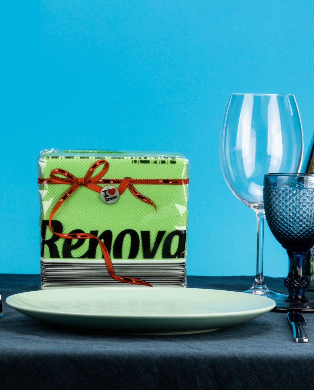 Green Table Napkins x36