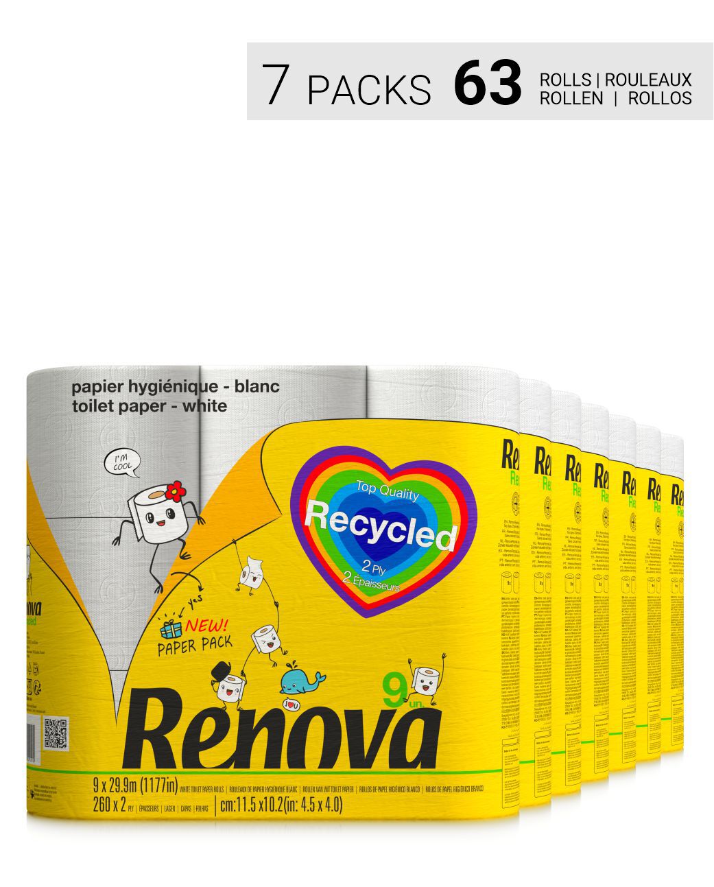 Toilet Paper Recycled 63R