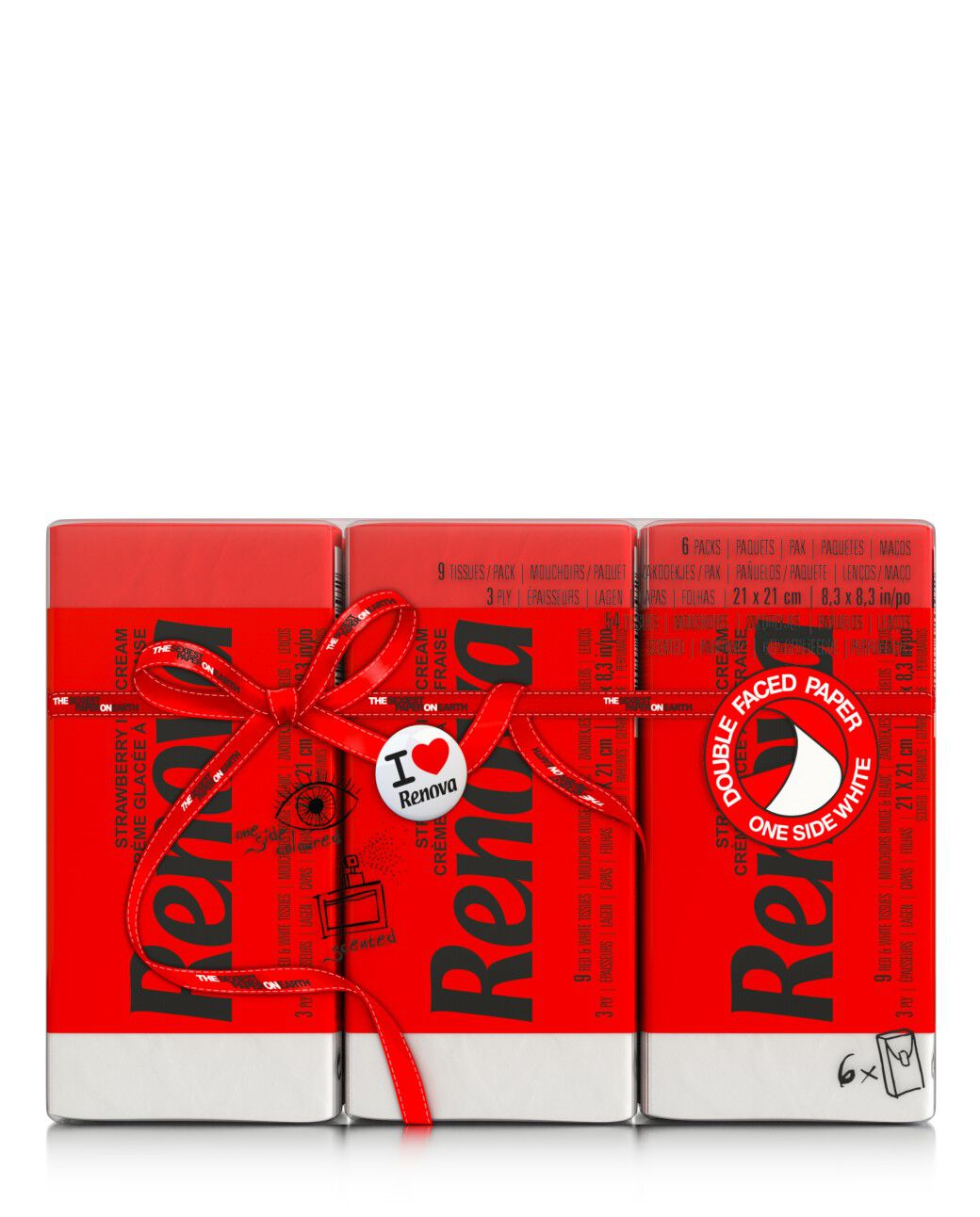 Strawberry Ice Cream Scented Pocket Tissues