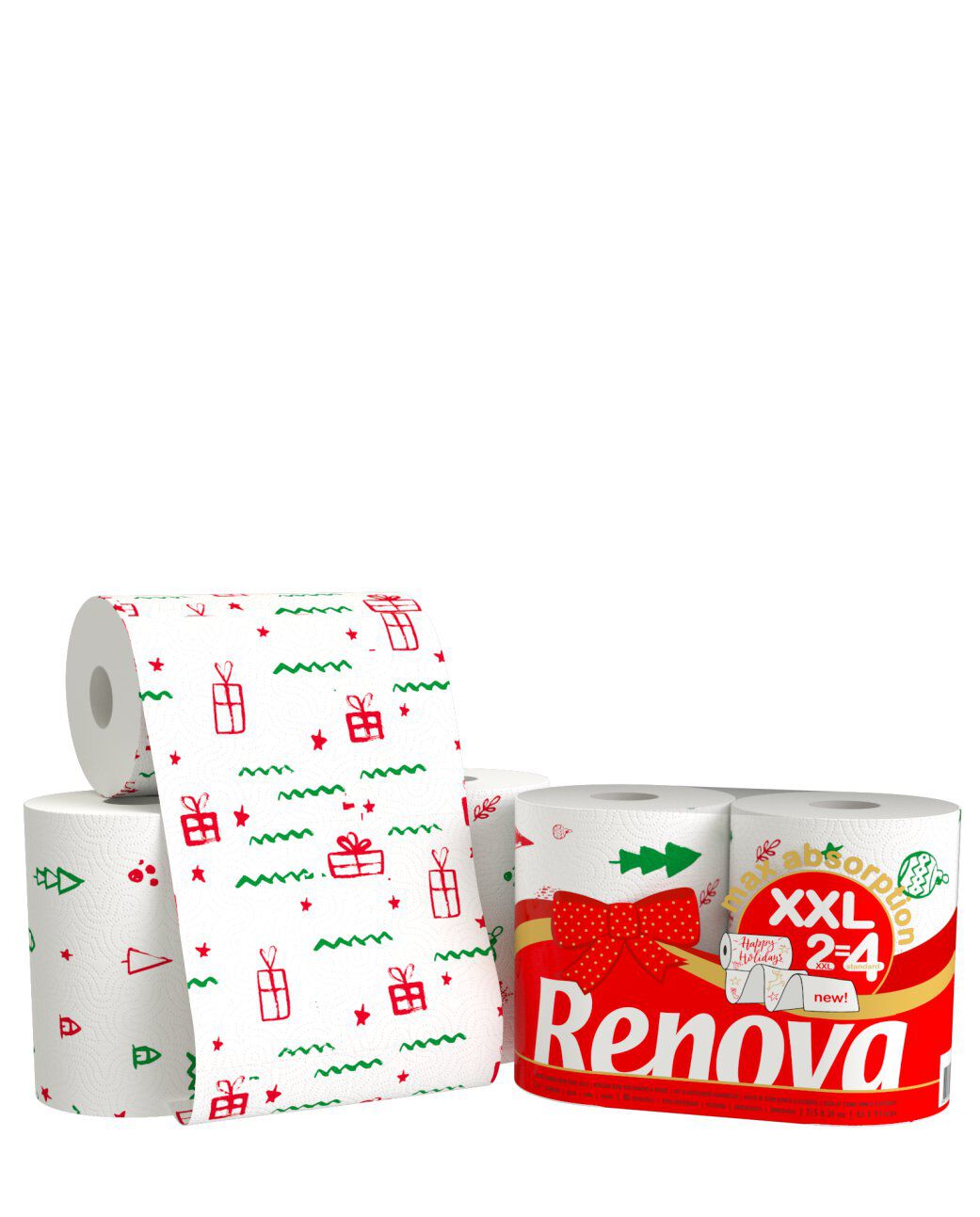 Max Absorption XXL Christmas 2R Paper Towels